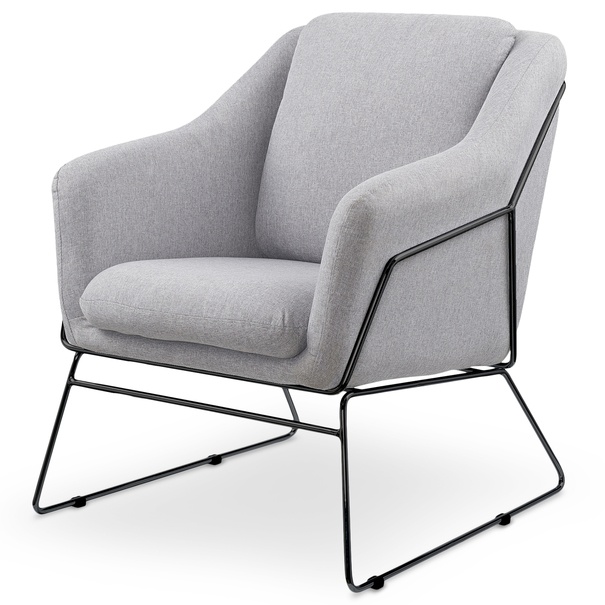 Kreslo SUFT sivá/čierna 1