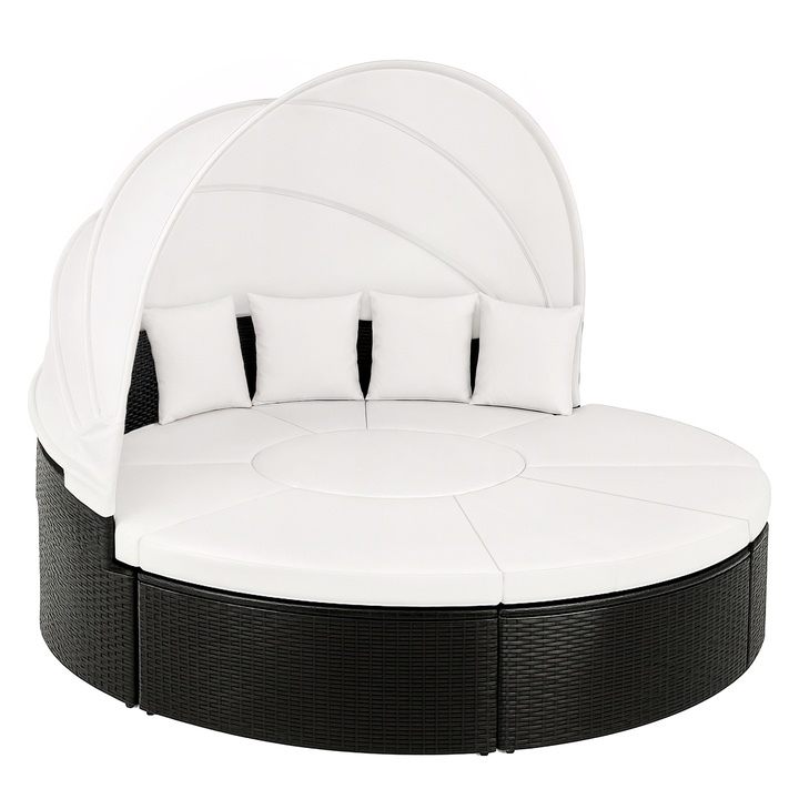 Záhradná zostava SUN 4 čierna/krémová 1