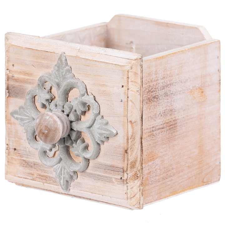 Obal na kvetináč ŠUPLÍK drevo, šírka 13 cm 1