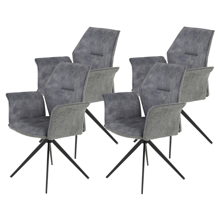 Stolička SUSANNE I S sivá, sada 4 ks 1