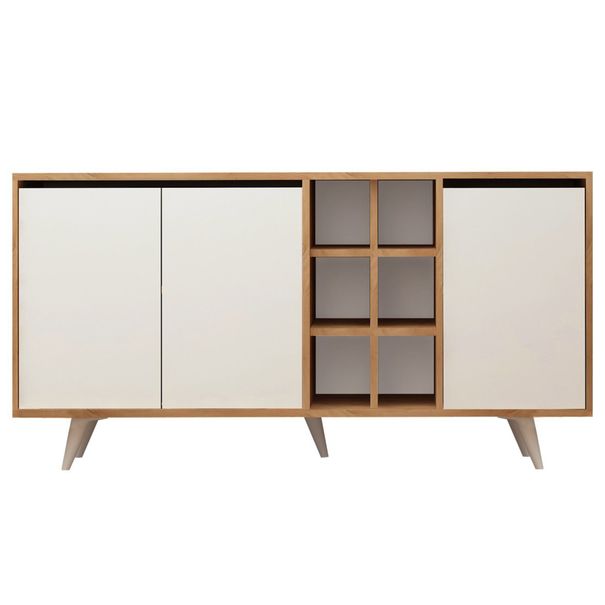 Komoda SUVERA dub/biela 1