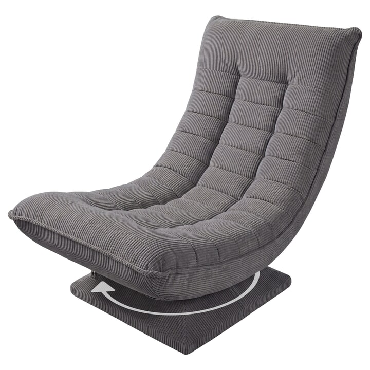 Relaxačné kreslo SWIVEL 2 sivá 1