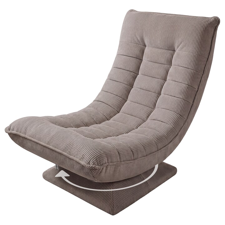 Relaxačné kreslo SWIVEL 2 sivohnedá 1