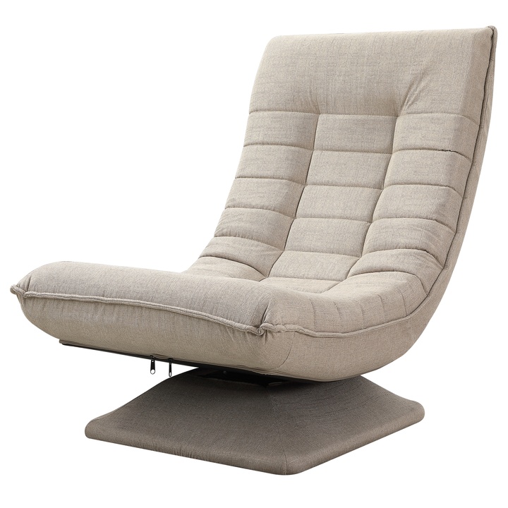 Relaxačné kreslo SWIVEL krémová 1