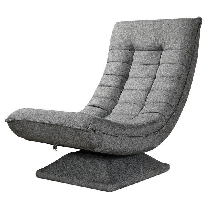 Relaxačné kreslo SWIVEL sivá 1