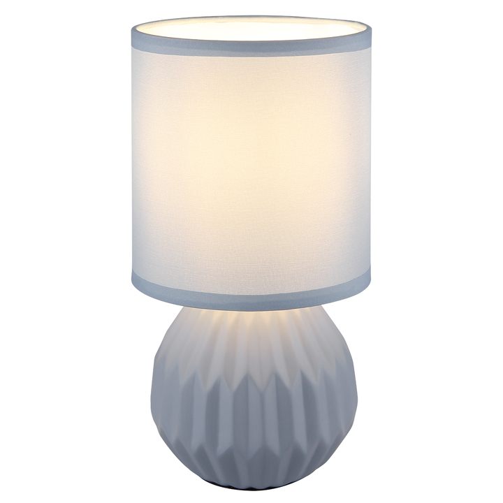 Stolná lampa SYLAS modrosivá 1
