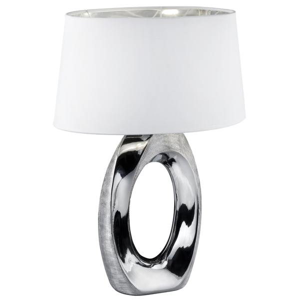 Stolná lampa TABA 2 strieborná/biela 1