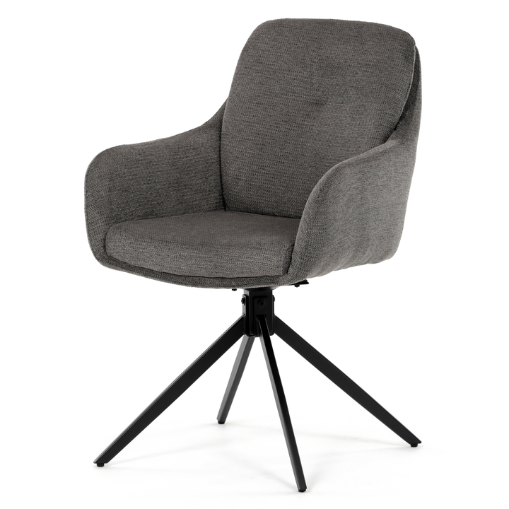 Jedálenská stolička TABER sivá/čierna 1