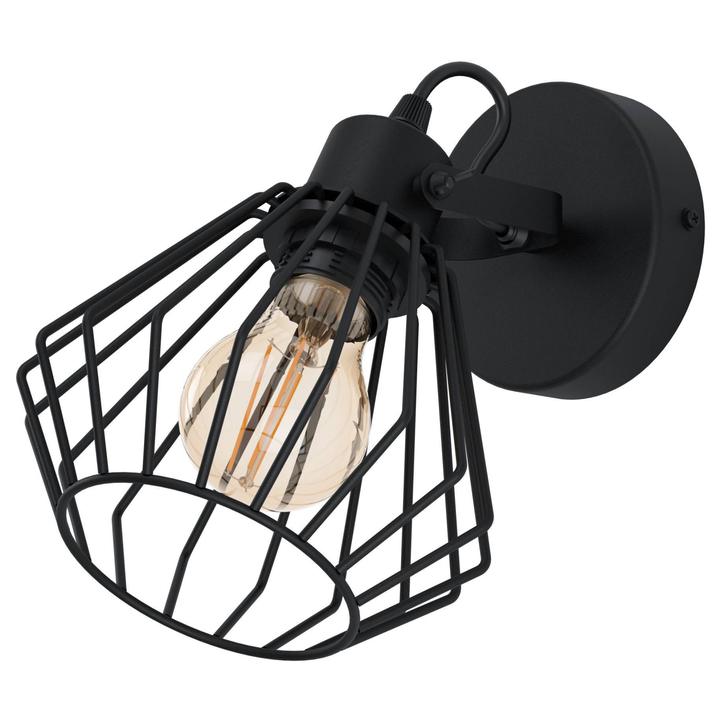 Nástenné svietidlo TABILLANO 1 čierny kov 1