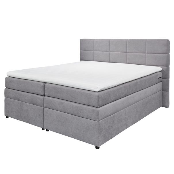 Posteľ boxspring TACOMA 3 sivá, 180x200 cm 1