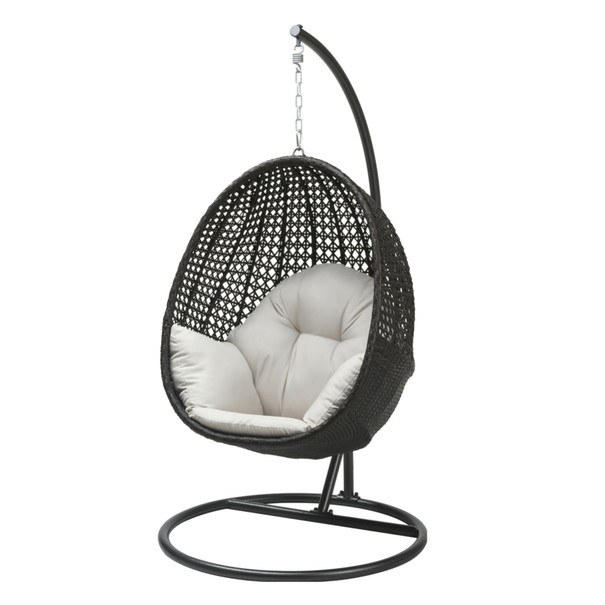 Závesné kreslo TAHITI  mocca hnedá/krémová 1