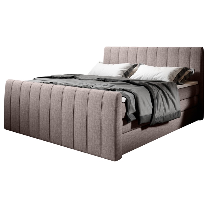 Posteľ boxspring TAJA sivohnedá, 160x200 cm 1