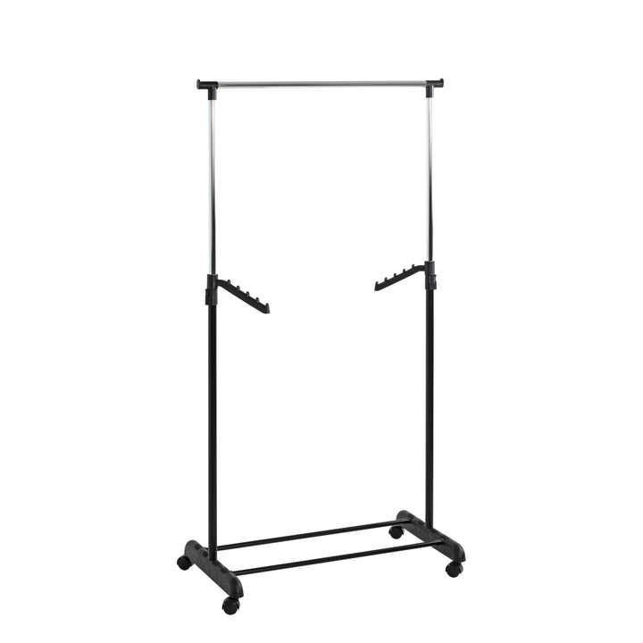 Pojazdný stojan na šaty TAMI čierna/chróm 1