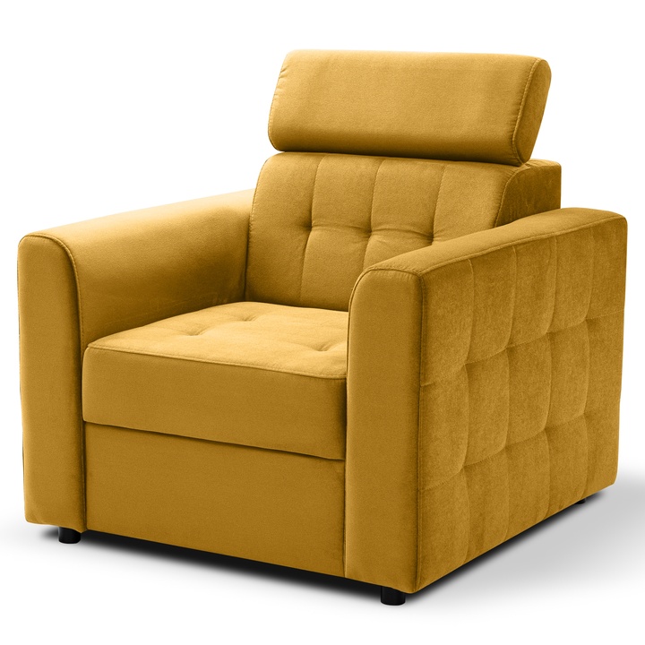 Kreslo TAORMINA žltá 1