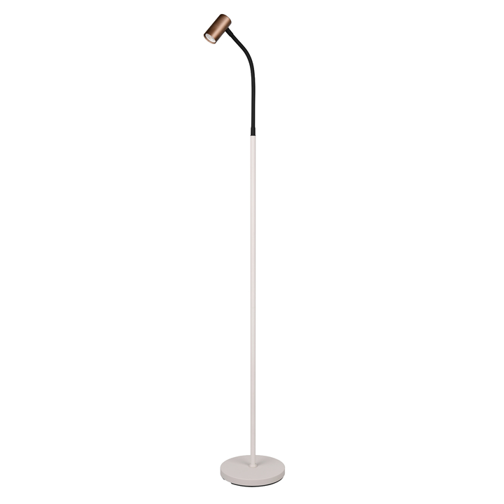 Stojacia lampa TARYN kávová/biela/čierna 1