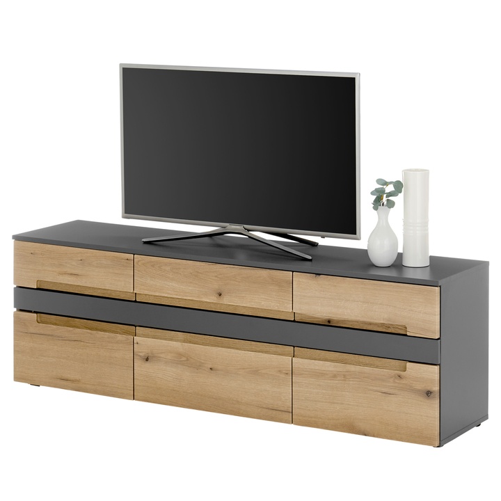 TV komoda TAYLOR dub evoke/antracitová 1