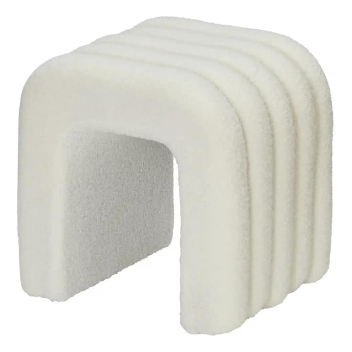 Taburet TEDDY biela 1