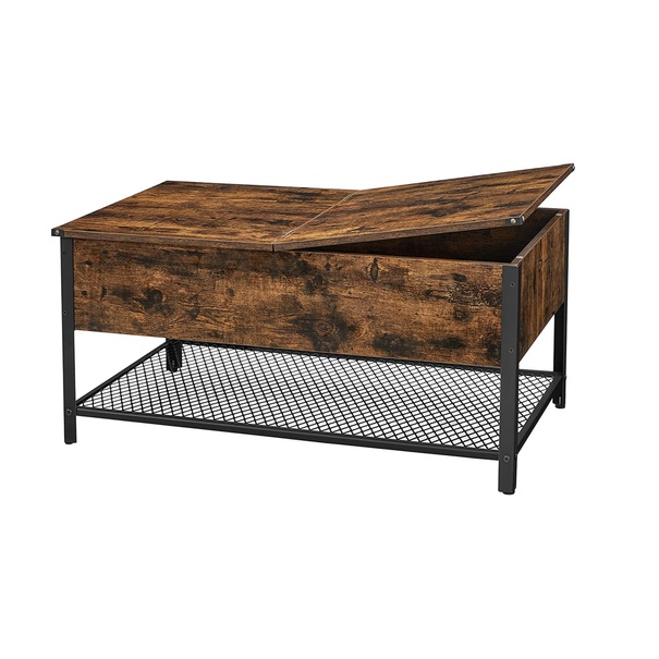 Konferenčný stolík TERELL čierna/hnedá 1