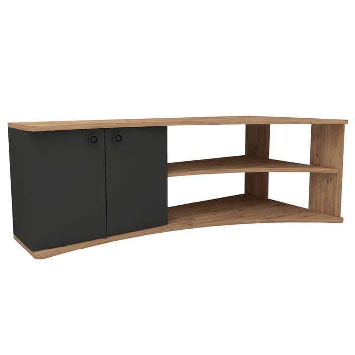 TV komoda TERMERA borovica/antracitová 1