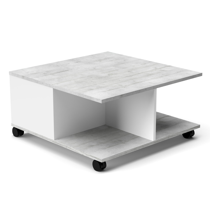 Konferenčný stolík TERNI betón/biela 1
