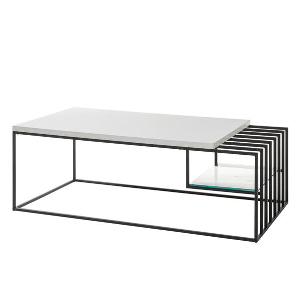 Konferenčný stolík THABA biela matná/čierna 1