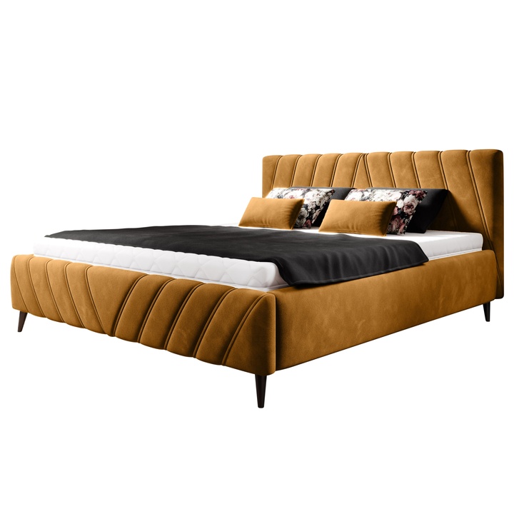 Posteľ TIA žltá, 180x200 cm 1