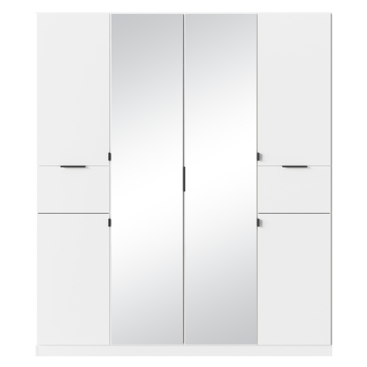 Šatníková skriňa TICAO II alpská biela, šírka 181 cm 1