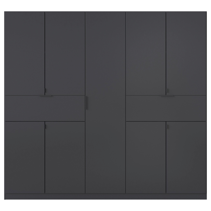 Šatníková skriňa TICAO III sivá metalická, šírka 226 cm 1