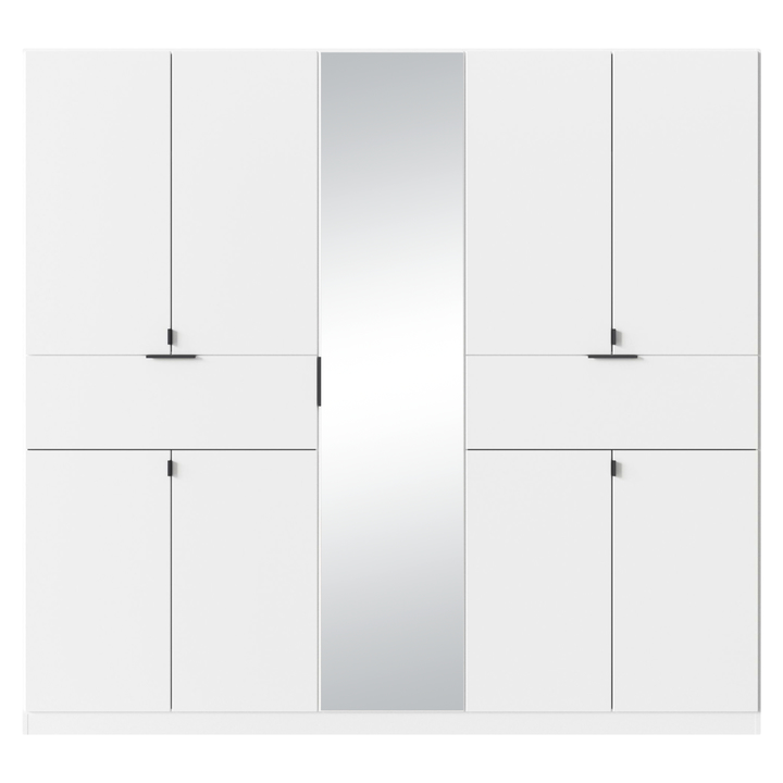 Šatníková skriňa TICAO IV alpská biela, šírka 226 cm 1