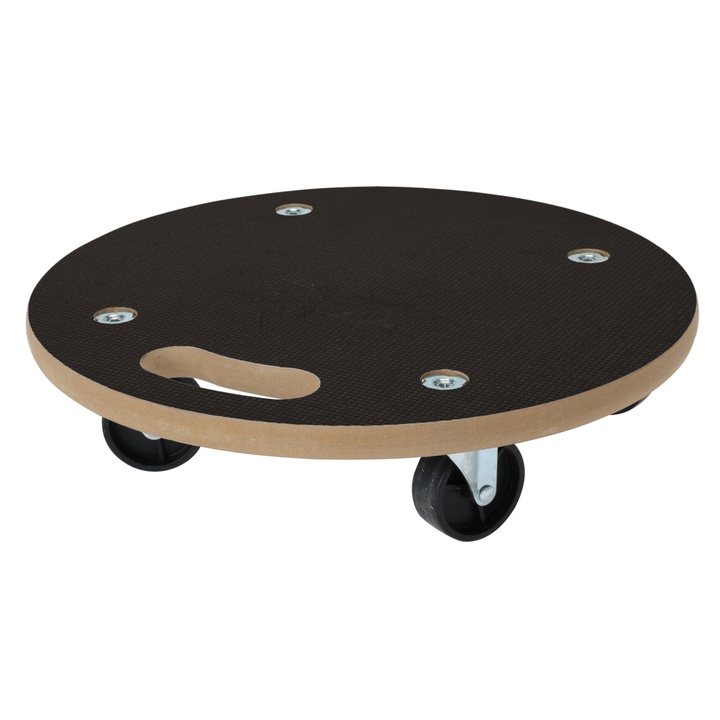 Transportný vozík TIM čierna/prírodná, priemer 38 cm 1
