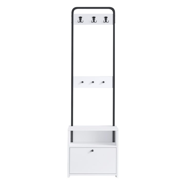 Predsieňová zostava TINA biela/čierna 1