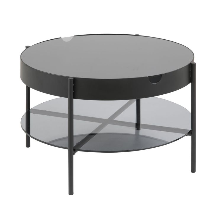 Konferenčný stolík TIPTON 2 sivá/matná čierna 1