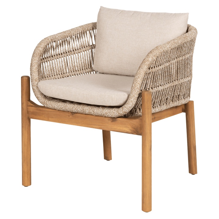 Záhradné kreslo TIRROCANO hnedá/béžová, šírka 65 cm 1