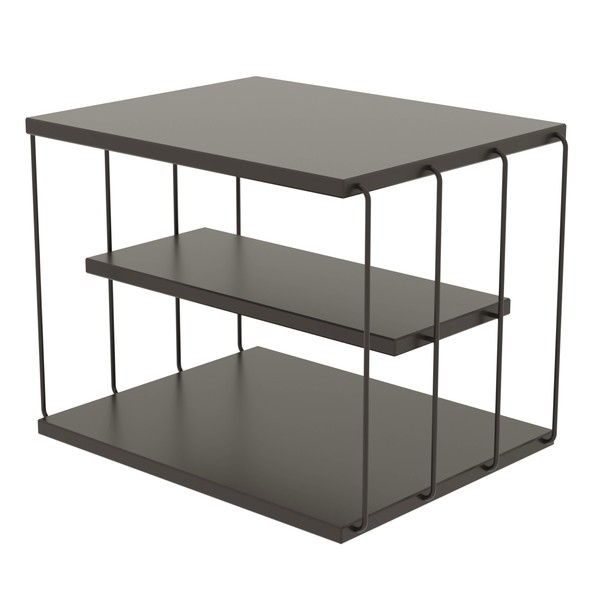 Prístavný stolík TLOS LIFON antracit/čierna 1