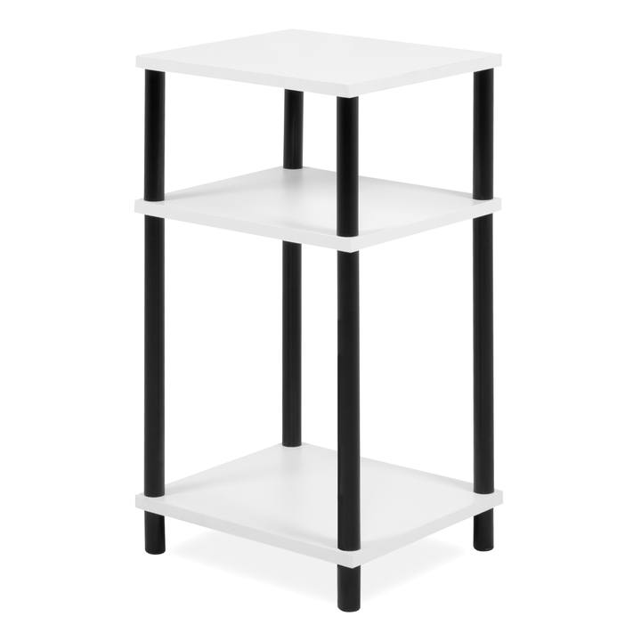 Prístavný stolík TOBI biela/čierna 1