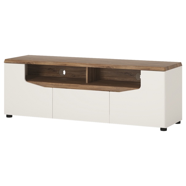 TV stolík TOLEDO biela/dub stirling 1