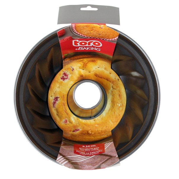 Forma na bábovku TOMA sivá, ⌀ 24 c4 1