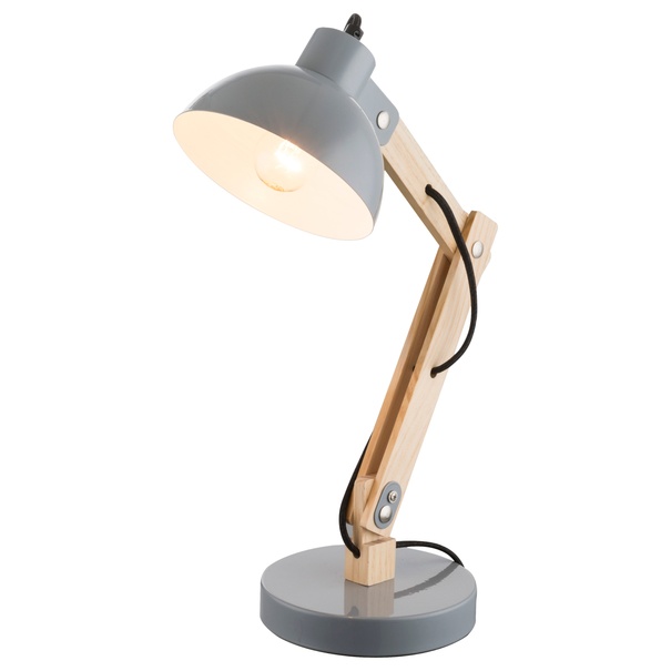 Stolná lampa TONGARIRO sivá 1