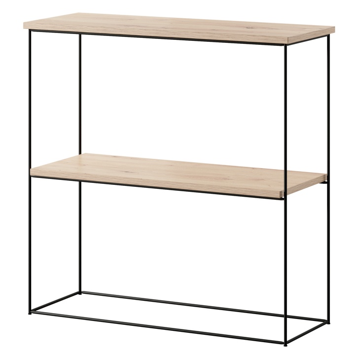 Konzolový stolík TONI čierna/dub artisan, šírka 80 cm 1