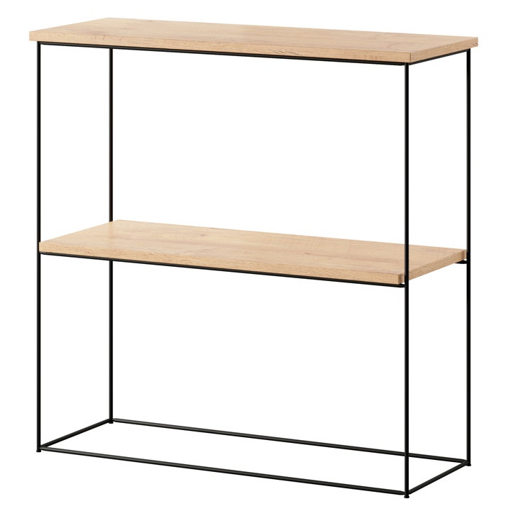 Konzolový stolík TONI čierna/dub lancelot, šírka 80 cm 1