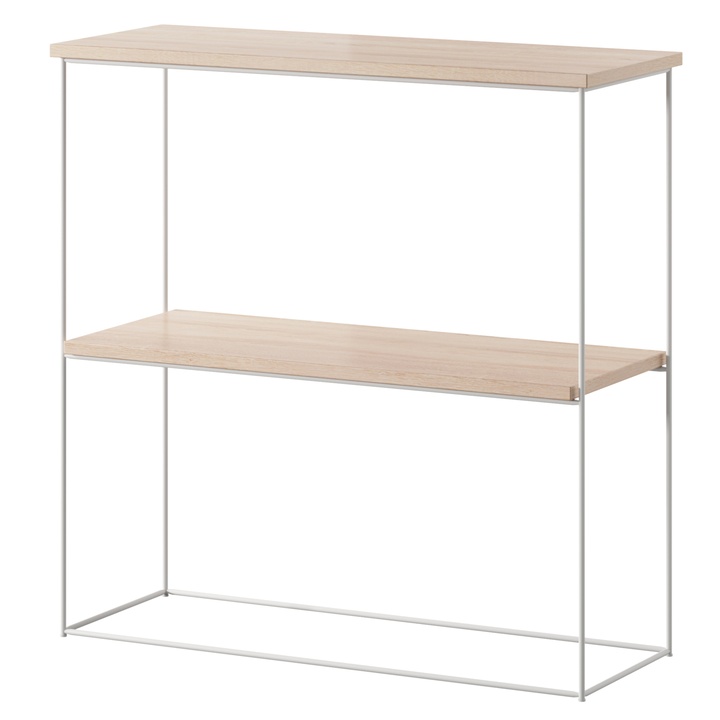 Konzolový stolík TONI biela/dub sonoma, šírka 80 cm 1