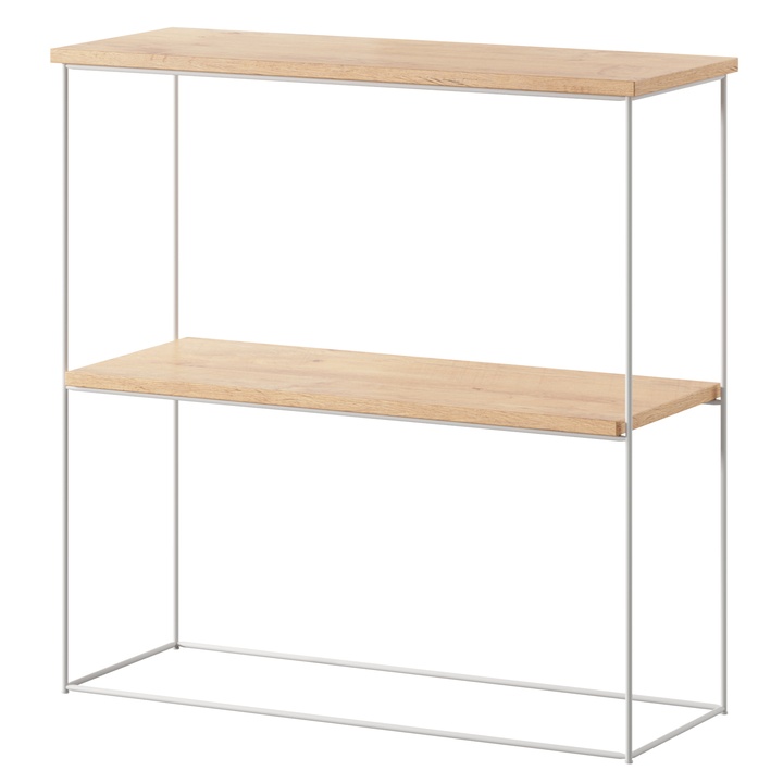 Konzolový stolík TONI biela/dub lancelot, šírka 80 cm 1