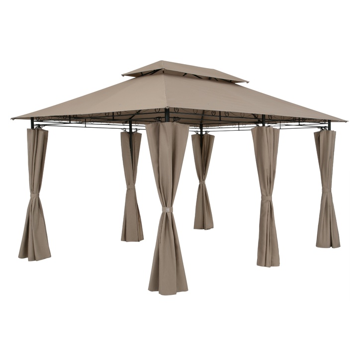 Záhradný altán TOPAS sivá 1