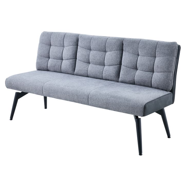 Jedálenská lavica TOVIANA tmavosivá/vintage antracitová 1