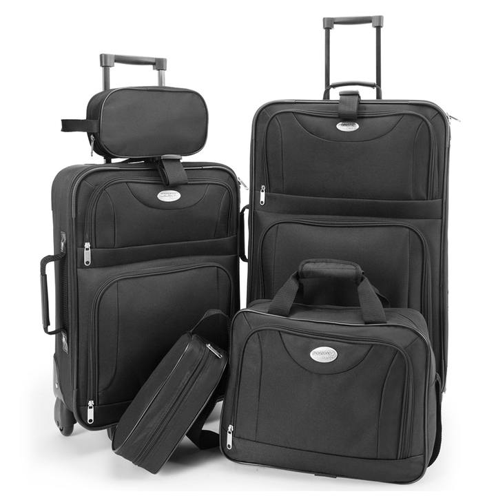 Sada cestovných kufrov TRAVEL čierna, 5 ks 1