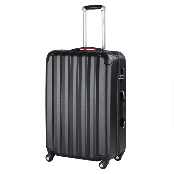 Cestovný kufor TRAVEL čierna, objem 90 l 1