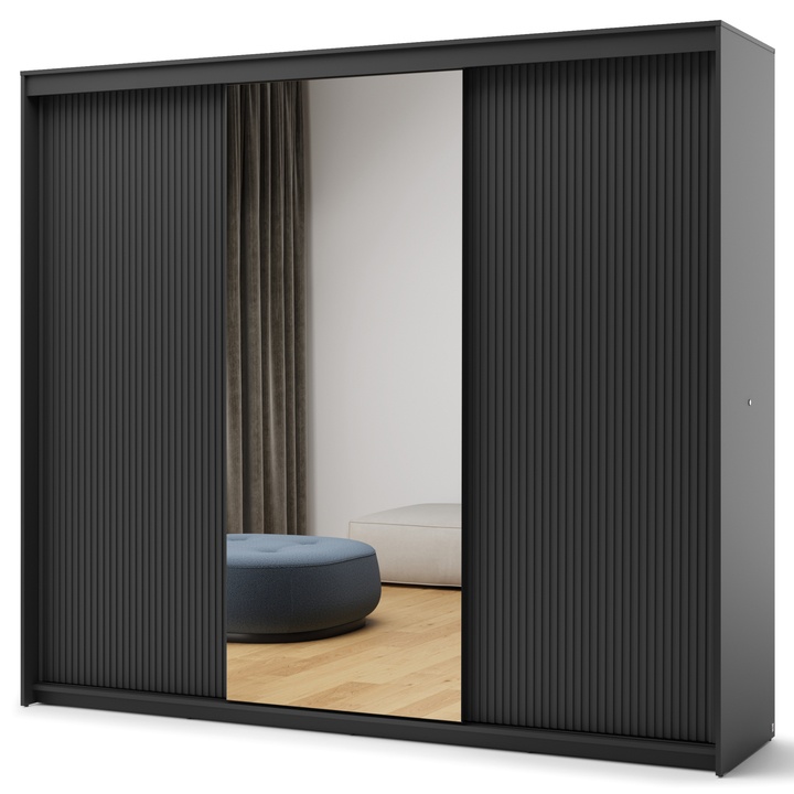 Šatní skříň TREND 2 čierna 1