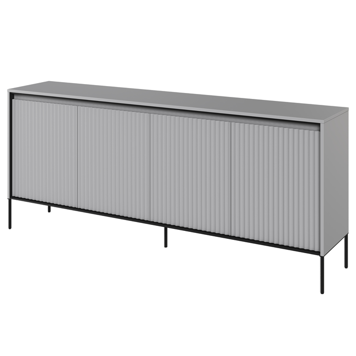 Komoda TREND TR-04 sivá/čierna 1