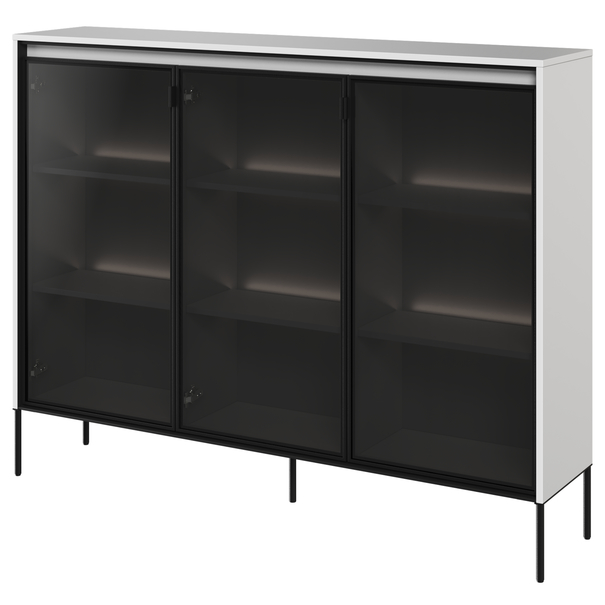 Komoda TREND TR-08 biela/čierna 1