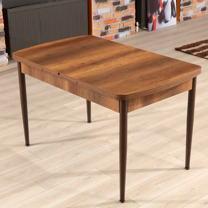 Jedálenský stôl TREND hnedá/orech 1